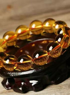 【买一赠六】黄晶男女情侣手链手串饰品新款特价爆款流行时尚