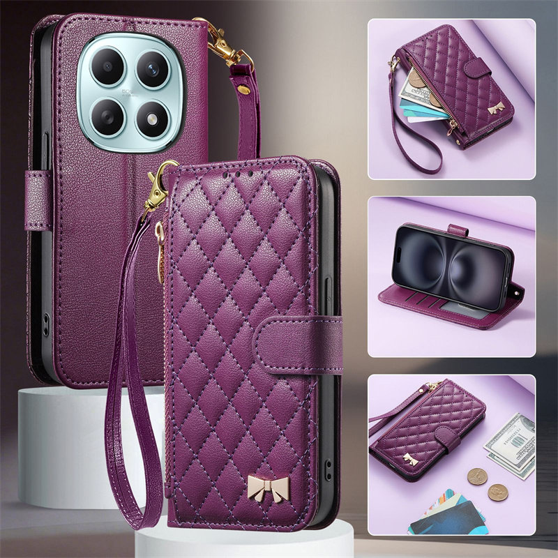 适用红米Note15/14/13手机壳翻盖真皮小米17promax皮套15ultra外壳高品质插卡支架k90/80手机壳挂绳磁扣防摔,3C数码配件,手机保护套/壳,淘宝优惠券,粉丝福利购,淘宝优惠卷