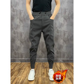 潮牌痞帅小脚休闲裤 九分束脚工装 子男士 2025新款 百搭修身 春秋季 裤