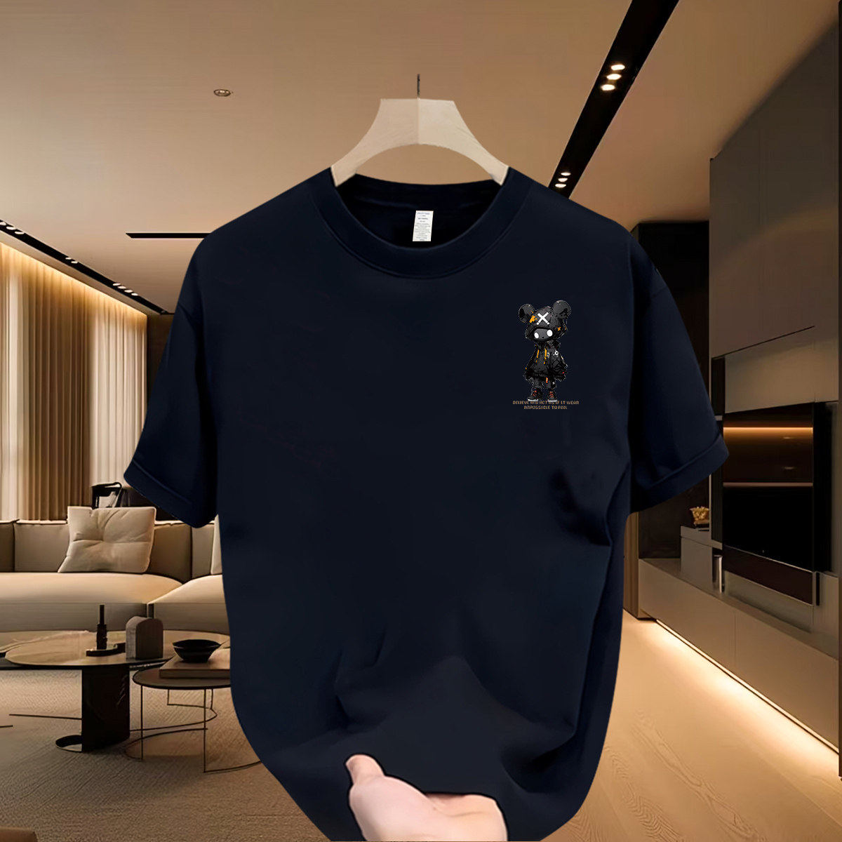 纯棉青少年圆领正肩T恤短袖2026新款百搭夏季男大码修身体恤上衣