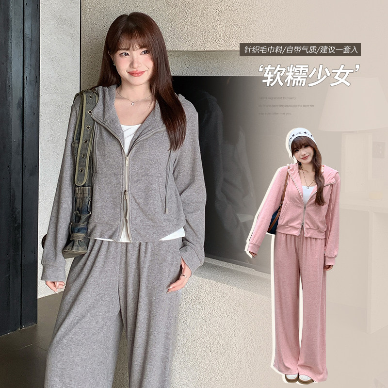 CHANGE大码女装胖mm休闲运动风长袖卫衣外套搭休闲长裤两件套套装,女装/女士精品,大码套装,淘宝优惠券,粉丝福利购,淘宝优惠卷