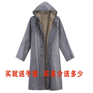 套装 87式 分体雨衣u劳保作业分身抗洪棉帆布雨衣雨裤 老款 带袖