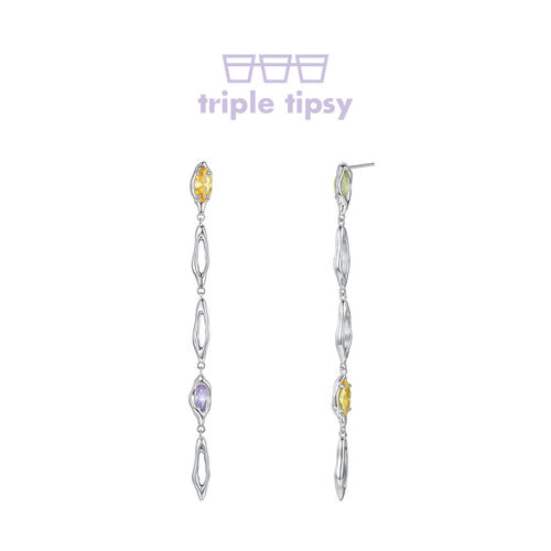 triple tipsy酒心硬糖长耳环 徐梦洁同款多巴胺穿搭梦幻