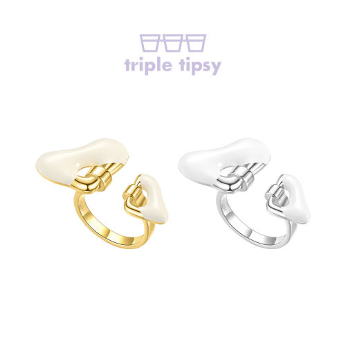 tripletipsy珐琅蝴蝶高级感戒指