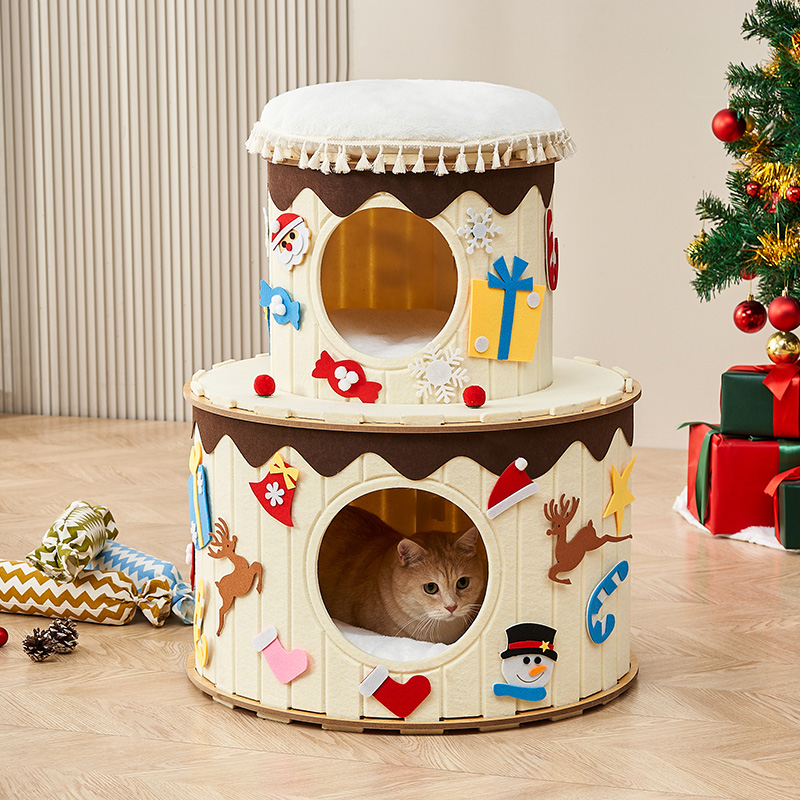 猫窝冬天保暖封闭式雪屋猫房子