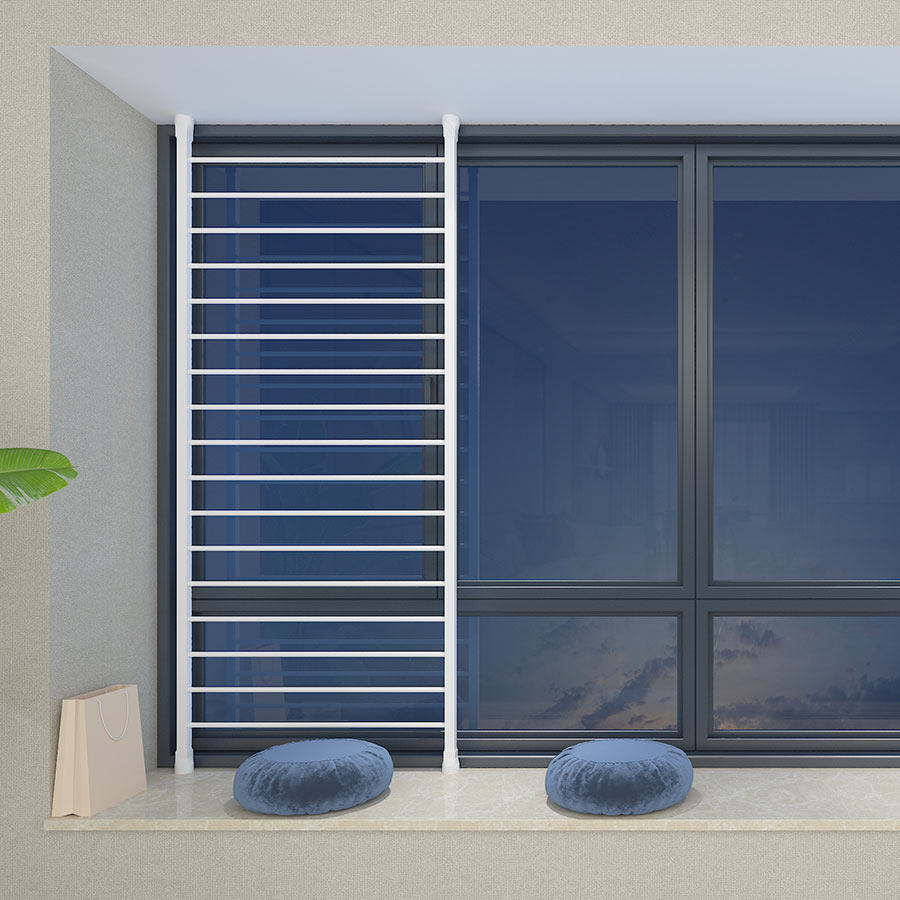 免打孔儿童安全防护栏窗户栏杆内置阳台飘窗不锈钢自装隐形防盗网