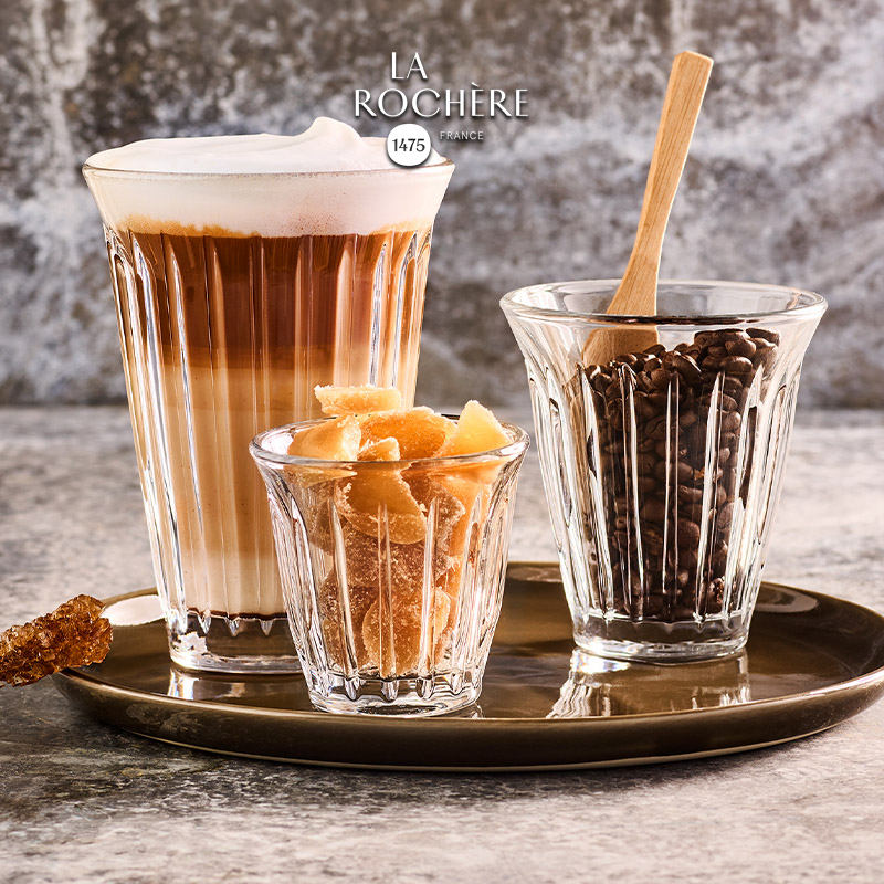 法国工业风zinc竖纹设计咖啡杯