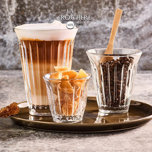 法国工业风zinc竖纹设计咖啡杯