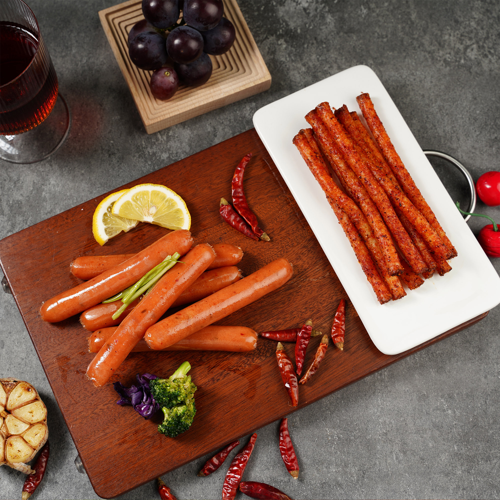 唐人神1kg*10包辣条风味烘焙香肠