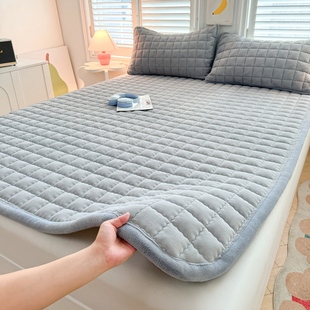 冬季加厚法兰绒床单单件单人双人牛奶绒毯珊瑚绒毛毯防滑床盖被单