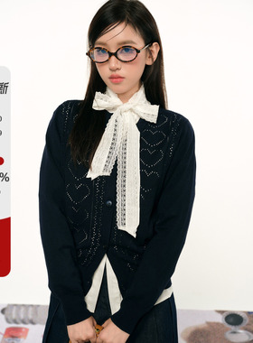 F1os原创设计2025新年专属蝴蝶结飘带领衬衫女百搭气质辣妹上衣女