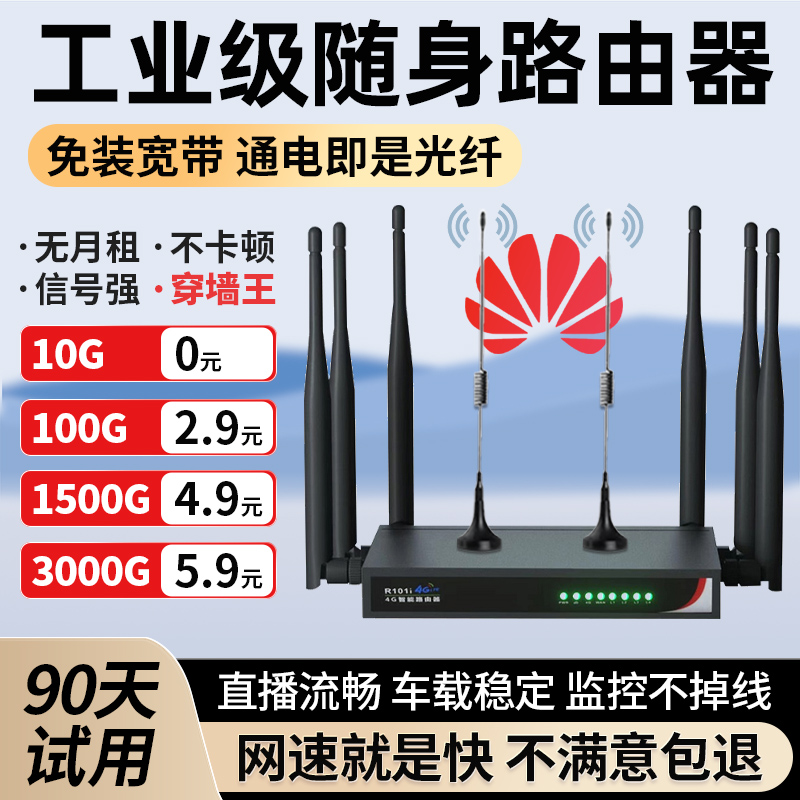 2024新款移动无线路由器5G4随身wifi6免插卡免装宽带车载便携式热点办公电脑工业级强力穿墙上网神器全国通用 网络设备/网络相关 随身wifi 原图主图