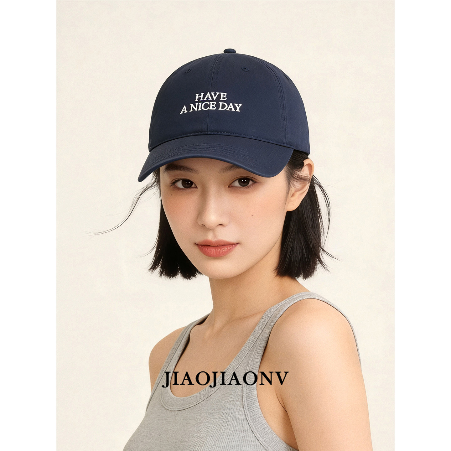 高品质纯棉正版棒球帽韩版简约气质鸭舌女春夏藏青色显白百搭帽子,服饰配件/皮带/帽子/围巾,帽子,淘宝优惠券,粉丝福利购,淘宝优惠卷