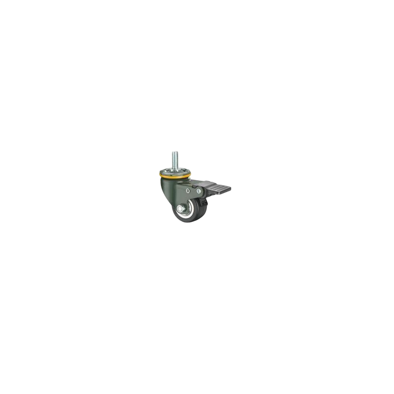 上隆型号 JDF-40/50/75/100/125中载型脚轮/丝杆万向带塑料双刹型