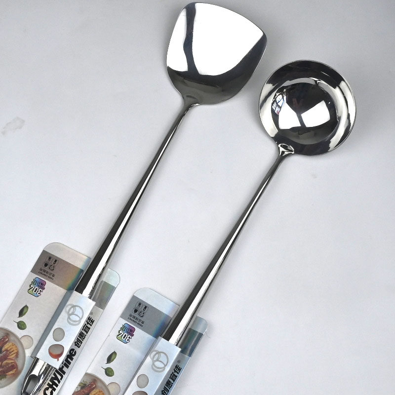 创惠宜佳304不锈钢加长锅铲套装厨房家用炒菜铲子汤勺家用厨具,厨房/烹饪用具,锅铲,淘宝优惠券,粉丝福利购,淘宝优惠卷