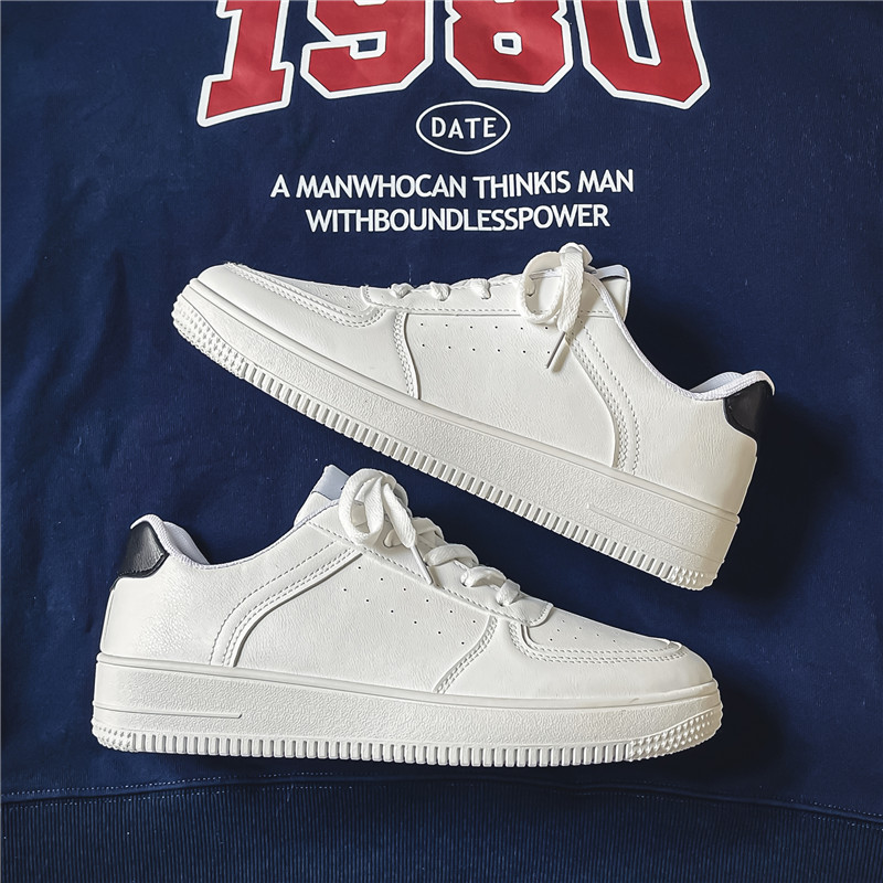 古雀文艺轻复古男鞋港风ins男鞋百搭小白鞋低帮休闲运动板鞋潮流