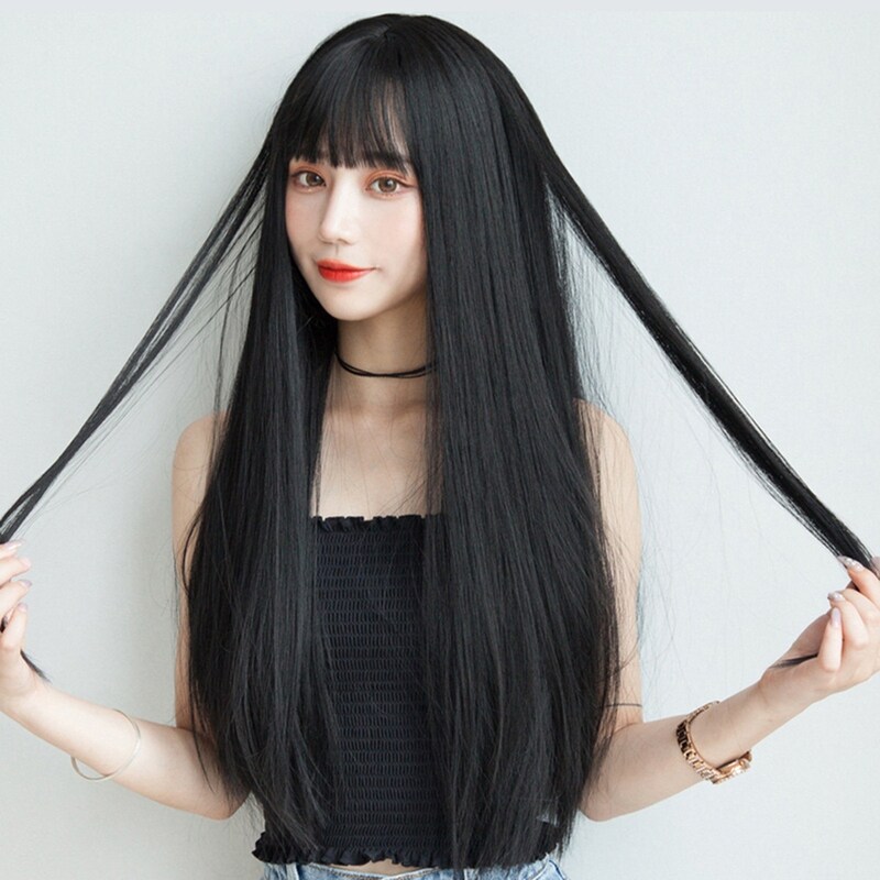新款假发头套女夏长发