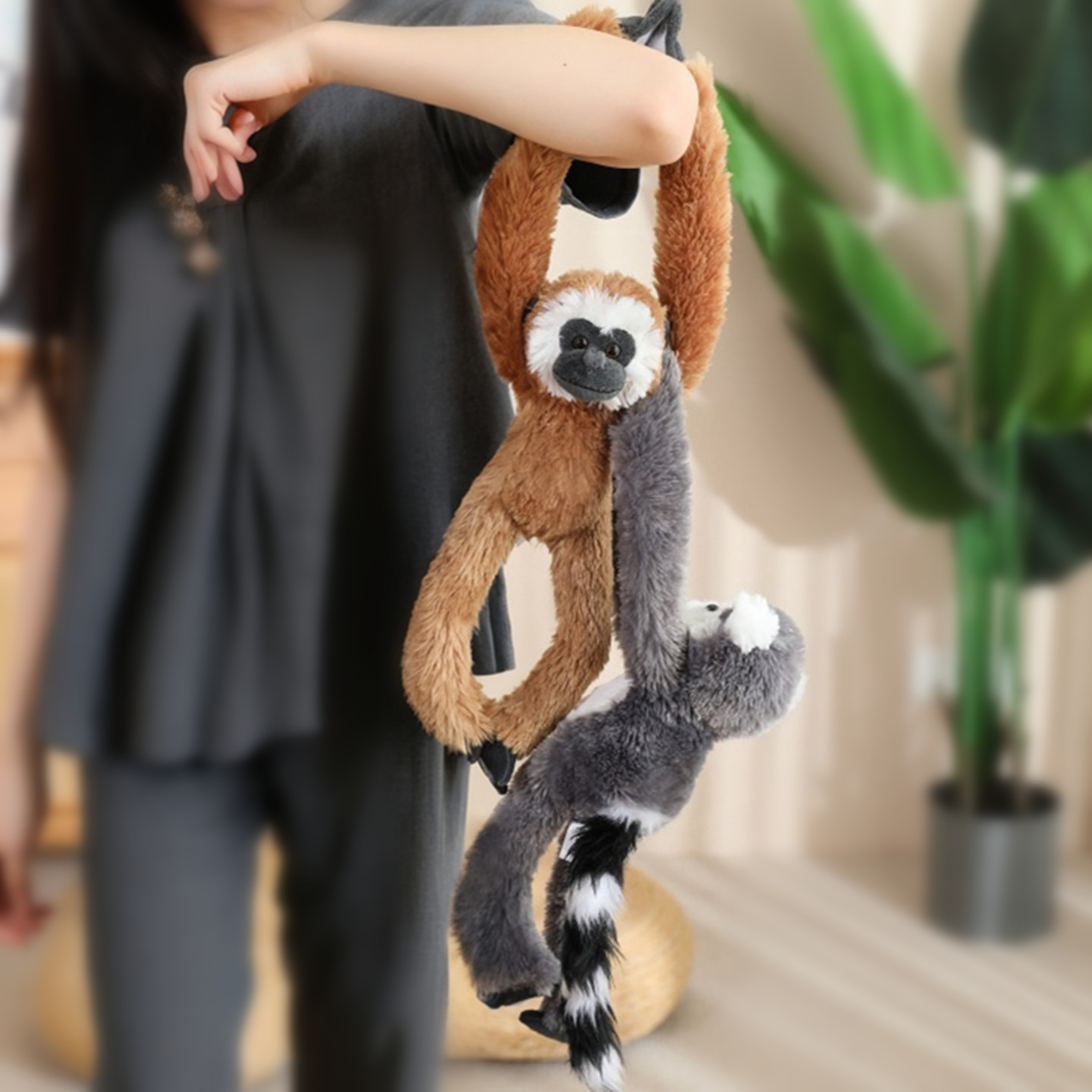仿真猴子玩偶毛绒玩具猩猩动物模型公仔纪念品布娃娃儿童生日礼物