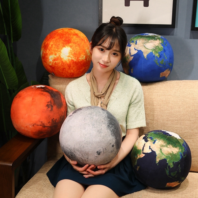 仿真八大行星造型毛绒玩具