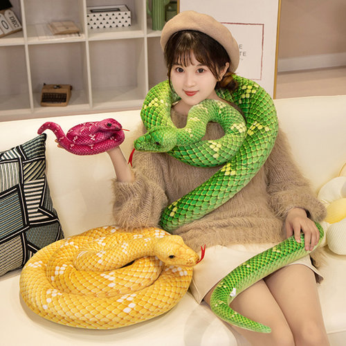 仿真水蚺蛇毛绒玩具玩偶