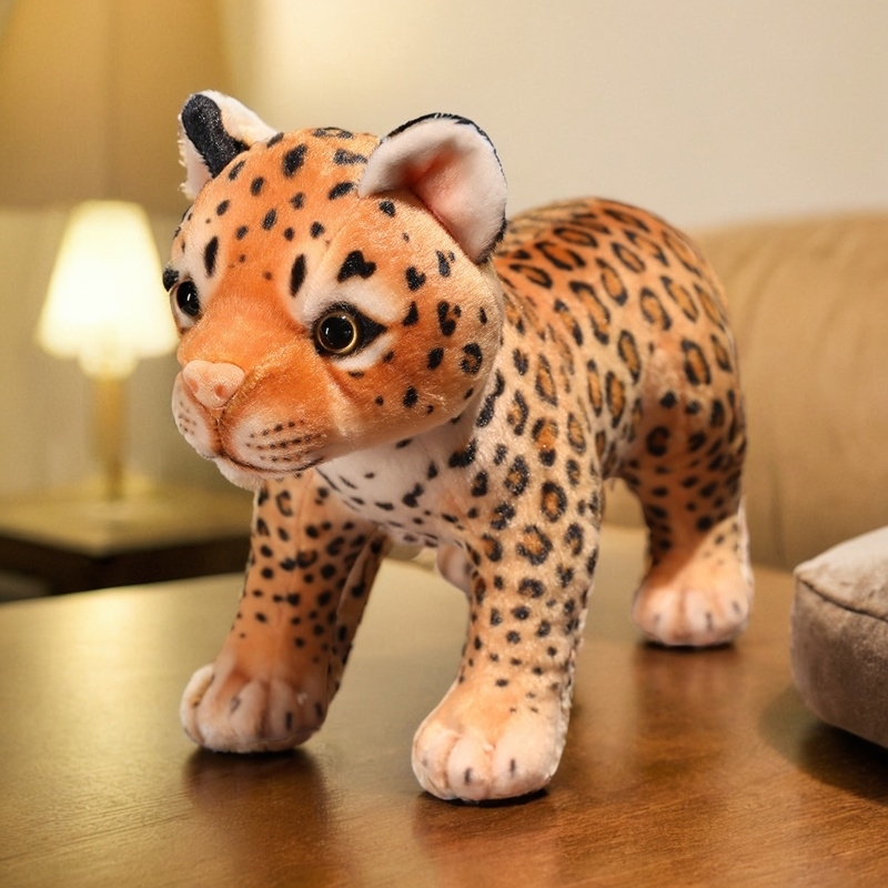 可爱小花豹毛绒玩具玩偶