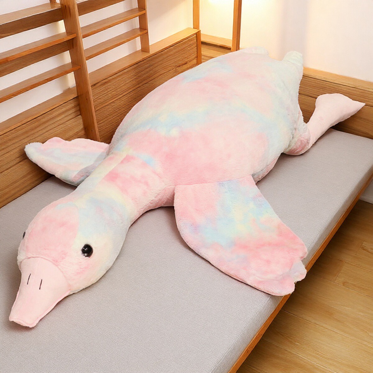 彩色大鹅玩偶毛绒玩具