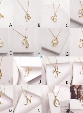 Exquisite 26 Letter Word Necklace Letter Necklace Letter
