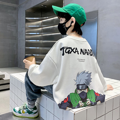 华棉秋冬卫衣新款时髦男童上衣