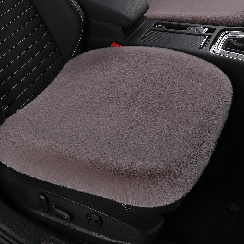 汽车坐垫冬季毛绒短毛不掉毛加厚无靠背冬天保暖单片后排通用座垫