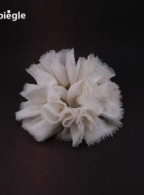 Espiegle辉夜自由体操系列nisha毛边康乃馨大花发圈