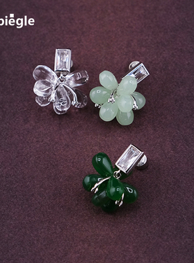 Espiegle晚翠山房系列sitka松葡萄耳钉