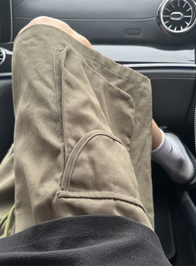 布客行 日系机能风复古短裤男夏季潮牌cityboy军绿色工装五分裤子