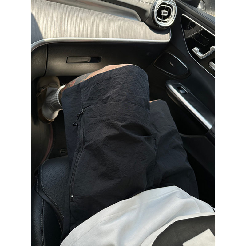 美式vibe机能冲锋短裤男