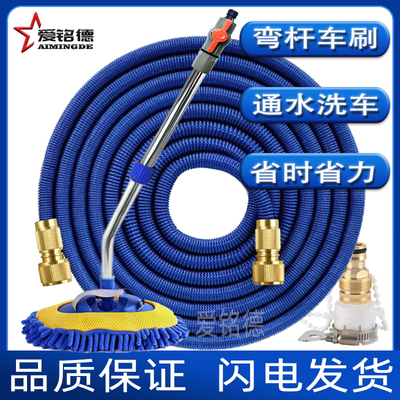 洗车拖把弯杆不伤车漆软毛擦车专用神器汽车可伸缩刷车刷子除尘掸