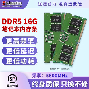 金士顿DDR5 5600MHz 16G普条 笔记本电脑内存条游戏电竞 顺丰包邮