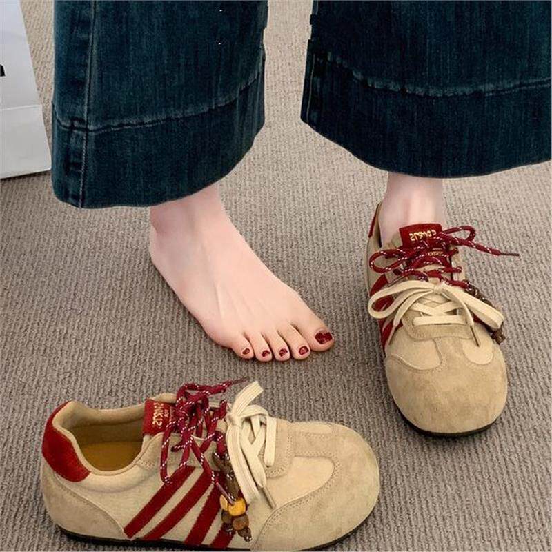 复古德训鞋女款2026新款春季超火经典巨好看休闲鞋子百搭阿甘女鞋