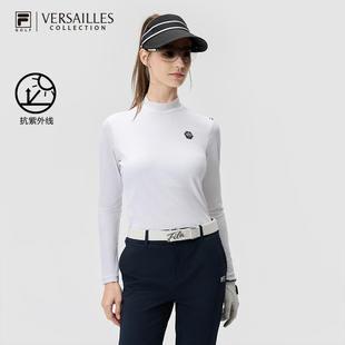 2025春新款 衫 高尔夫运动立领防晒上衣 GOLF斐乐女子针织长袖 FILA