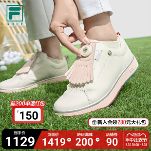 GOLF斐乐官方正品 高尔夫专业女士鞋 夏季 子 FILA 软钉高球鞋 运动鞋