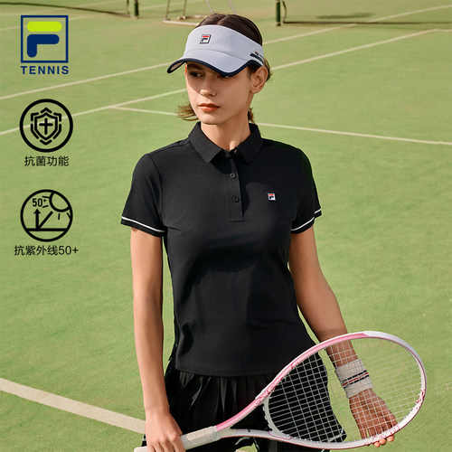 FILA斐乐女子针织短袖POLO衫