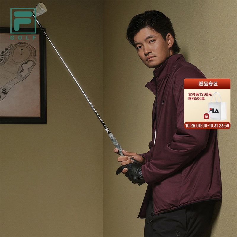 【许龙一同款】FILA 斐乐高尔夫太空云棉服26冬季新款男运动夹克