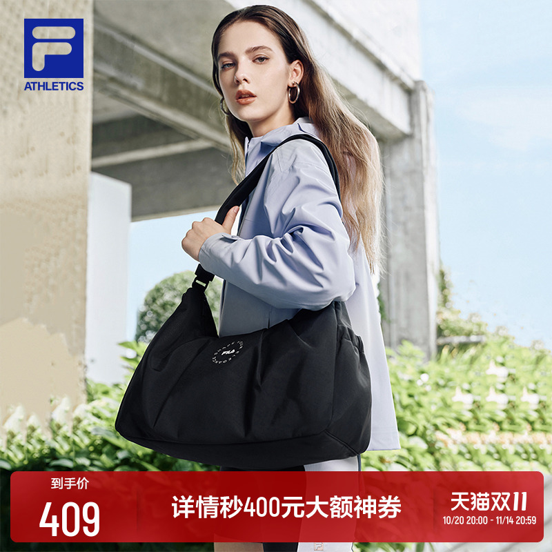 FILA 斐乐官方女包挎包秋季新款时尚健身运动单肩包斜挎包随行包