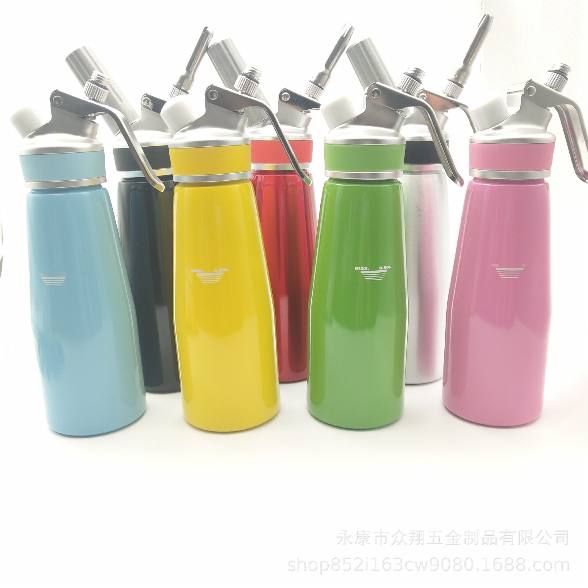 厂家 500ml家用全铝奶油枪鲜奶油发泡器蛋糕烘焙裱花枪虹吸瓶