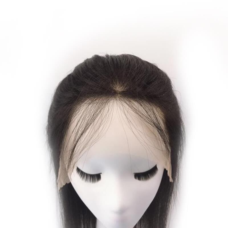 新递针假发女长发短全头套式空气刘海马尾卷发中前蕾丝自然真人发