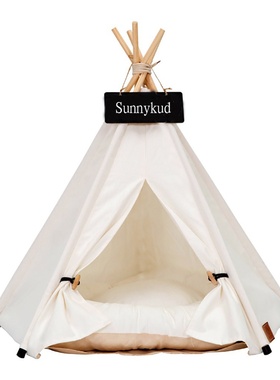 速发Pet Dig Tet souse s Bed Teepee Cushoo DogH 猫 Puppy