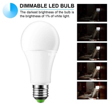 新品Dimmable RGB Led Bulb Light 15W E27 Led Lamps 16 Color C