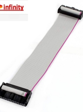 极速2 Pieces i2.54 mm Pitch 20 Pin F/F IDC Flat Ribbon Cable