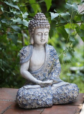 极速New Chinese Villa Zen Balcony Garden Ornaments Garden La