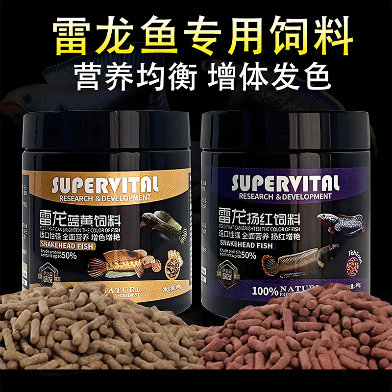 速倍妥雷龙鱼专用增色小颗粒鱼食