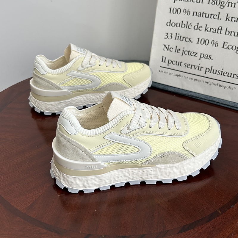 小个子内增高老爹鞋女2025夏新款