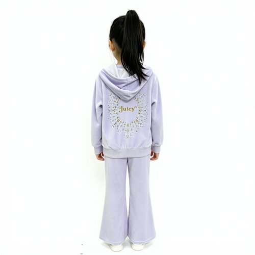 JC天鹅绒女童运动服套装秋新款